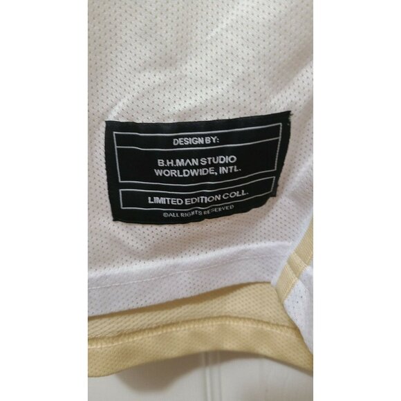 Official Boohoo MAN X Da Baby Limited Edition Sleeveless Jersey Yellow/White M - Picture 6 of 9